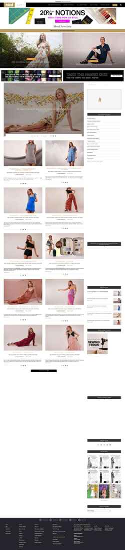 Screenshot blog.moodfabrics.com