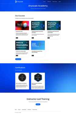 Screenshot courses.anyscale.com