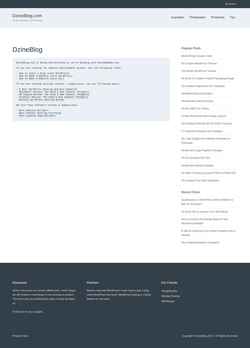 Captură de ecran dzineblog.com