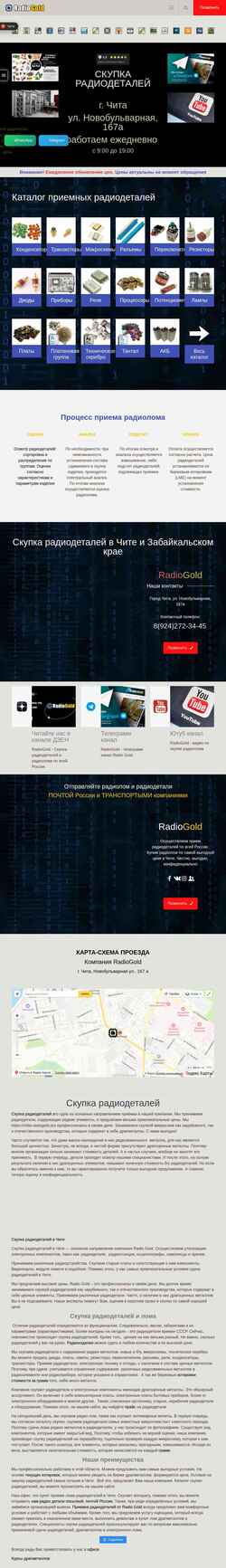 Captura de pantalla chita.radiogold.pro