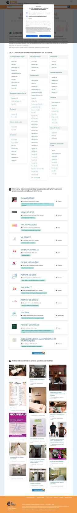 Screenshot beaute.e-pro.fr