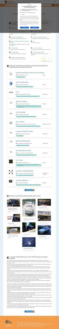 Screenshot transport.e-pro.fr