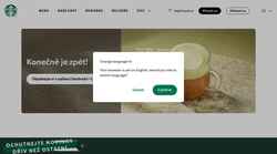 Schermata www.starbucks.cz