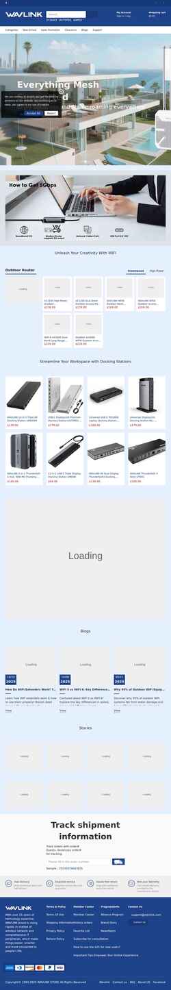 Screenshot www.wavlinkstore.com
