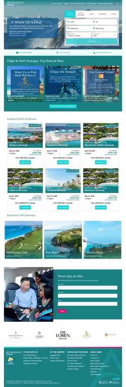 Screenshot www.bermudairholidays.com