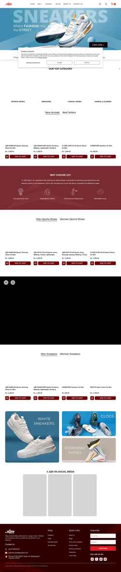 Zrzut ekranu jqrsports.com
