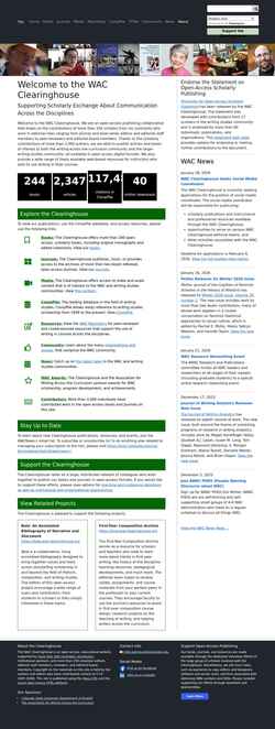 Captura de pantalla wacclearinghouse.org