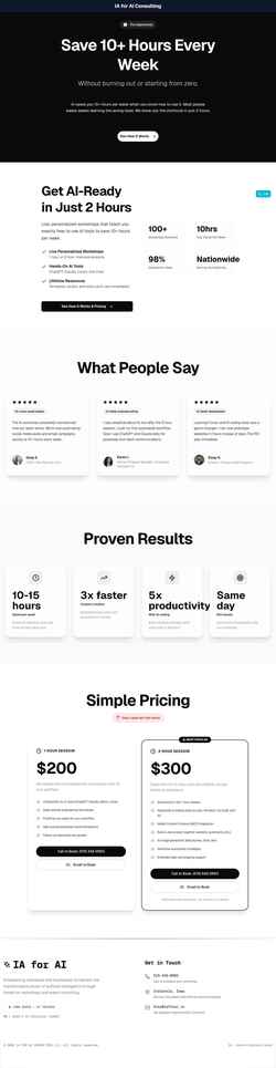 Screenshot iaforai.io