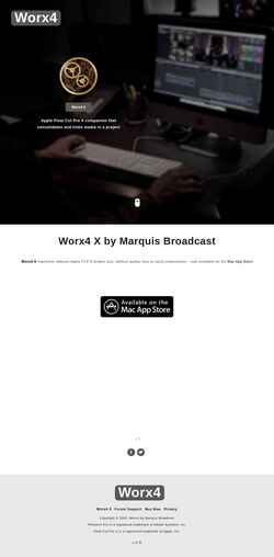 Capture d'écran worx4.com