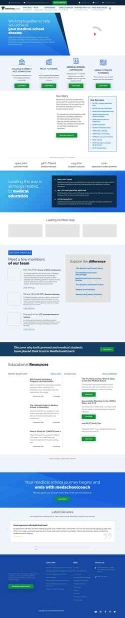 Skærmbillede www.medschoolcoach.com