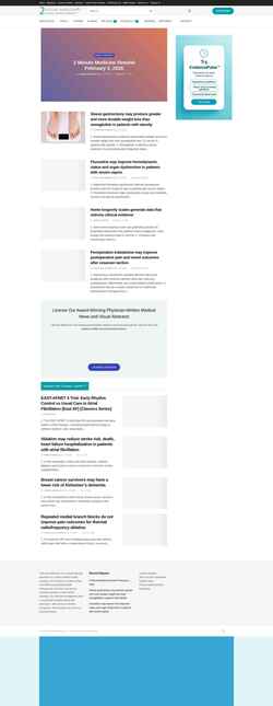 Captura de pantalla www.2minutemedicine.com