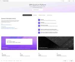 Schermata quantum.cloud.ibm.com