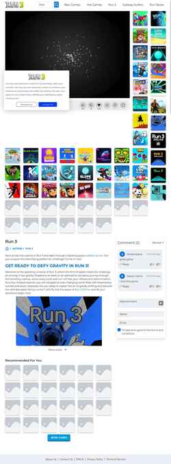 Captură de ecran run3-online.io