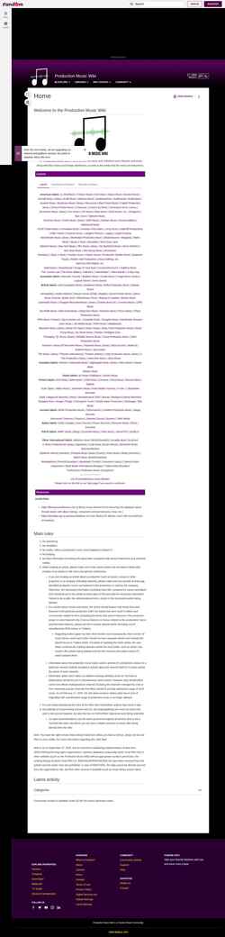 Ekraanipilt productionmusic.fandom.com