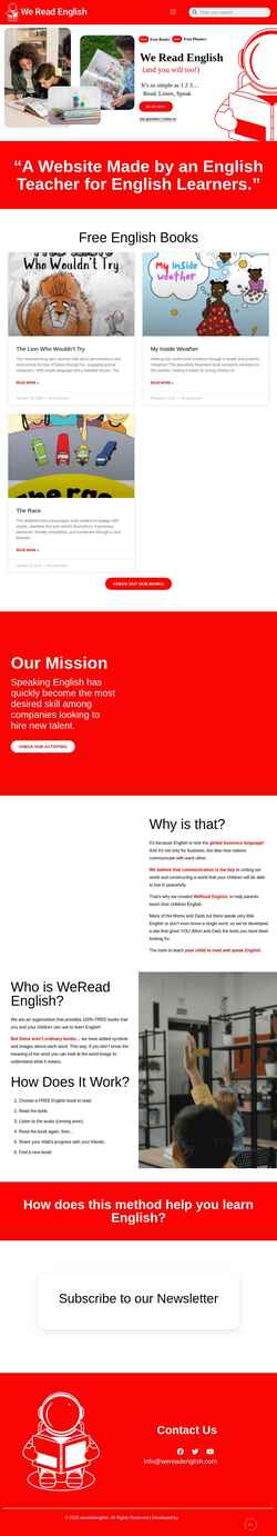 Στιγμιότυπο οθόνης wereadenglish.com