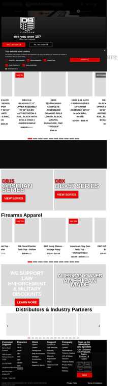 Ekraanipilt diamondbackfirearms.com