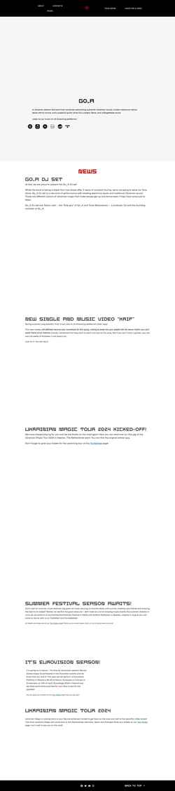 Screenshot go-a-band.com