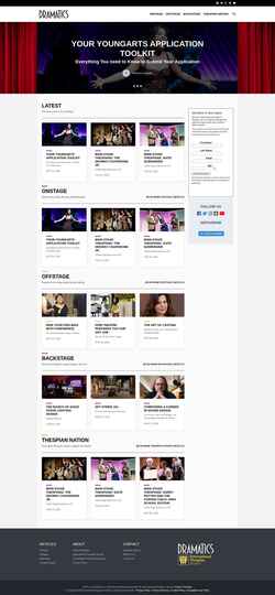 Captura de pantalla dramatics.org