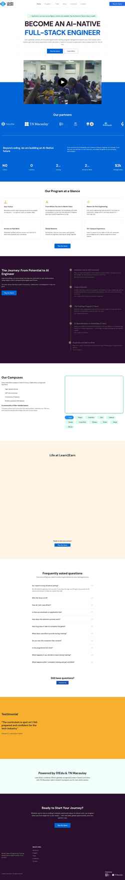 Schermata learn2earn.ng