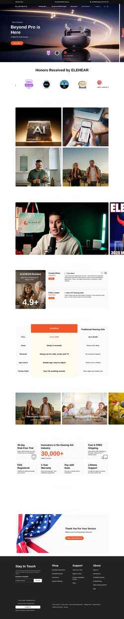 Screenshot elehear.com