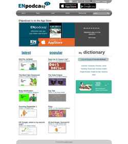 Screenshot www.enpodcast.com