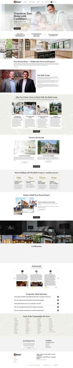 Captura de pantalla www.thebuiltgroup.com