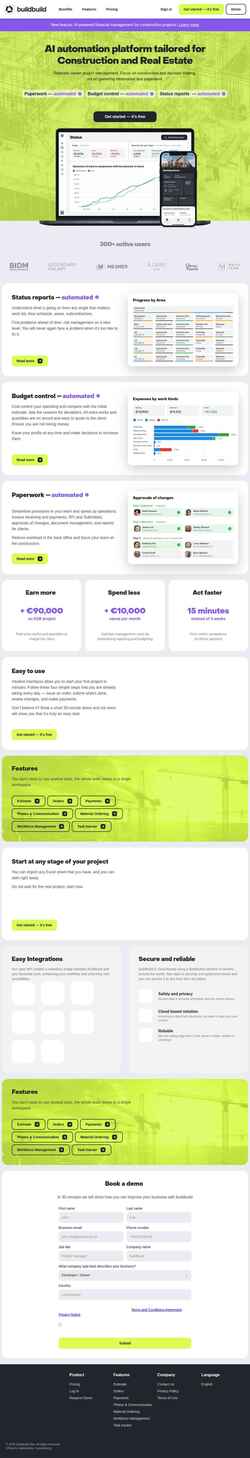 Скриншот www.buildbuild.io