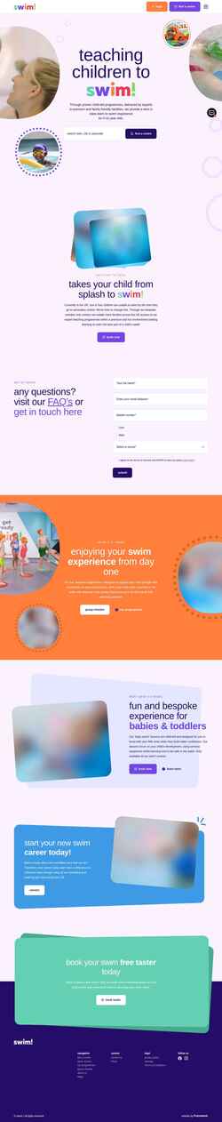 Screenshot www.swim.co.uk