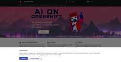 Screenshot ai-on-openshift.io