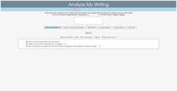 Screenshot www.analyzemywriting.com
