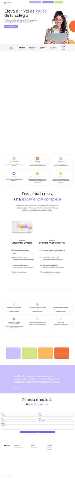 Captura de pantalla www.teeread.com