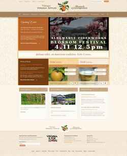 Ekrānuzņēmums www.albemarleciderworks.com