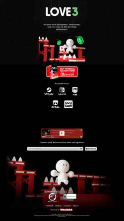 Снимак екрана love3game.com