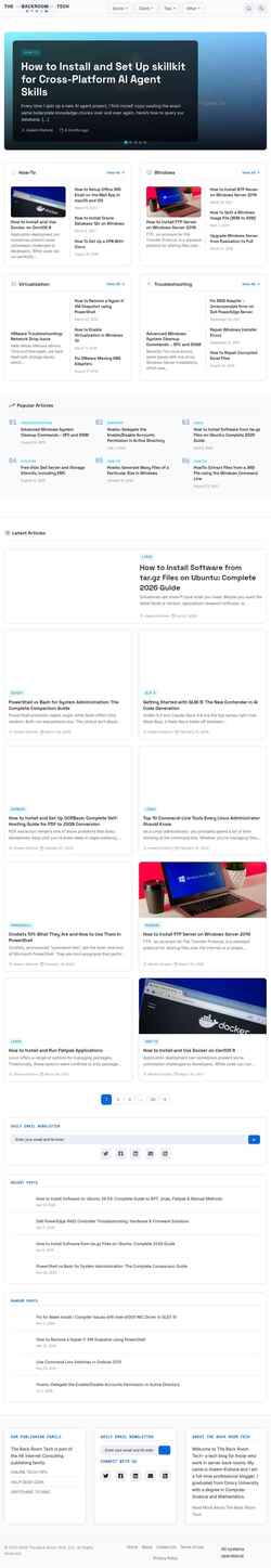 Screenshot thebackroomtech.com