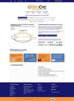 Снимак екрана biocyc.org