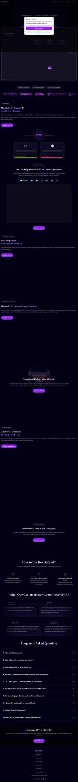 Ekraanipilt rewritify.ai