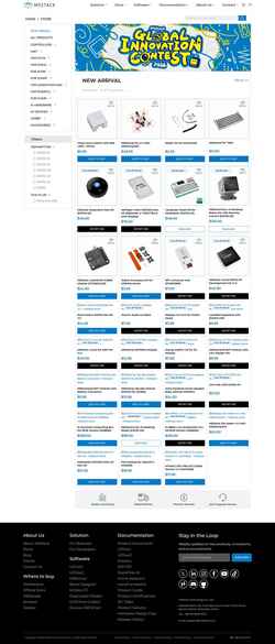 Skærmbillede shop.m5stack.com