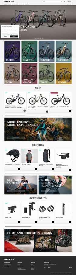 Captura de tela kellysbike.com