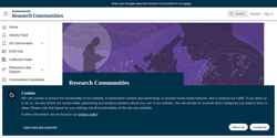 Schermafbeelding communities.springernature.com