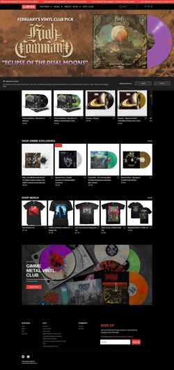 Screenshot gimmemetal.com