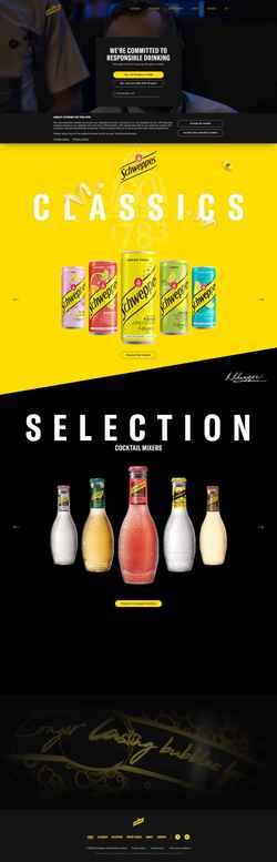 Screenshot www.schweppes.eu