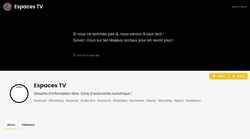 Screenshot webtv.espaces.media