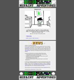 Снимак екрана homestuck.com