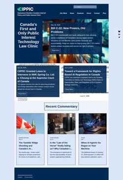 Screenshot www.cippic.ca