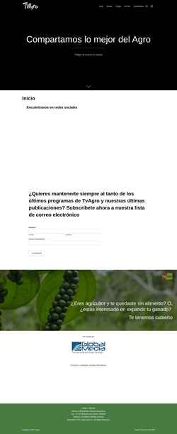 Screenshot tvagro.tv