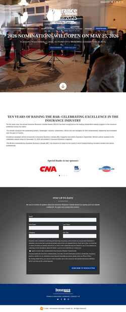 Screenshot www.ibawards.ca