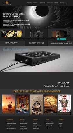 Screenshot www.dragonframe.com