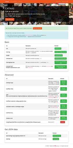 Screenshot cataas.com