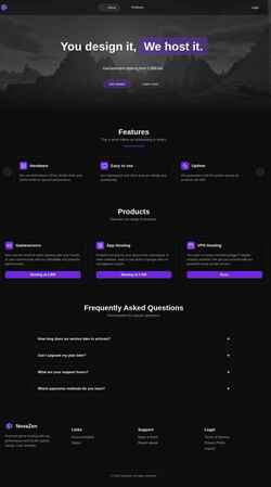 Screenshot minehost.xyz