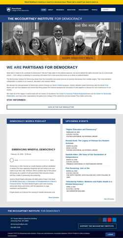 Captura de pantalla democracy.psu.edu